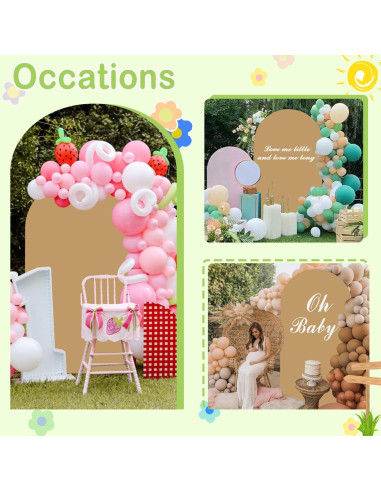 Cubierta de Arco de Boda Khaki 4x7.2m Doble Cara Spandex