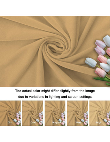 Cubierta de Arco de Boda Khaki 4x7.2m Doble Cara Spandex