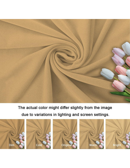 Cubierta de Arco de Boda Khaki 4x7.2m Doble Cara Spandex