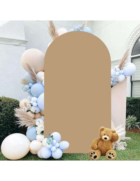 Cubierta de Arco de Boda Khaki 4x7.2m Doble Cara Spandex