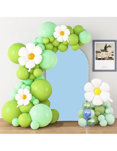 Cubierta de fondo de arco azul claro 2.01m SINSSOWL para bodas