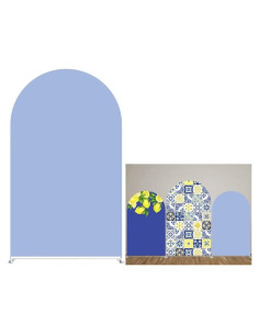 Cubierta de Fondo Arqueada Azul Claro Elástica 182.88x91.44 cm