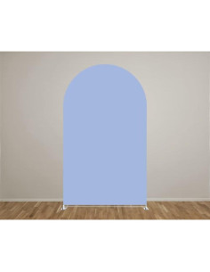 Cubierta de Fondo Arqueada Azul Claro Elástica 182.88x91.44 cm 2