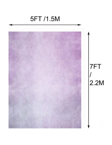 Fondo de Fotografía Vinilo Laeacco 1.5x2.1m Color Sólido