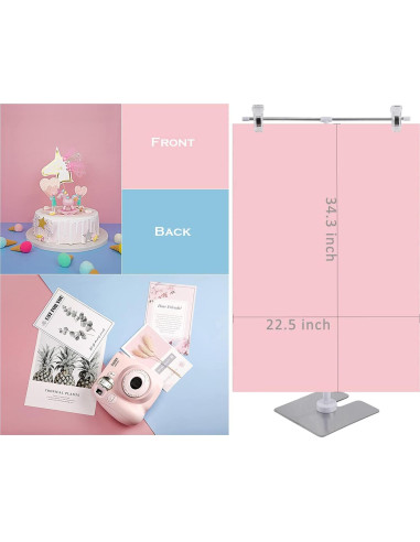 6 Fondos de Fotografía Doble Cara 87x57cm Iprotech Mármol