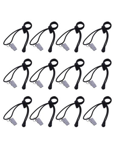 Soporte de Clips para Fondo de Estudio Mudder, 12 Piezas, Negro