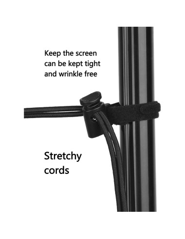 Soporte de Clips para Fondo de Estudio Mudder, 12 Piezas, Negro