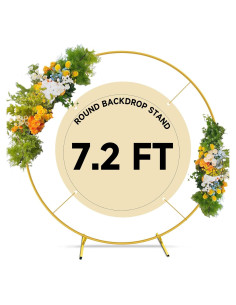 Arco de Globos Dorado 2.2m JEBUTU Soporte Metal para Eventos