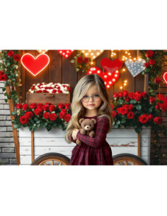 Fondo de Fotografía San Valentín Kate 2.2x1.5m Microfibra 2