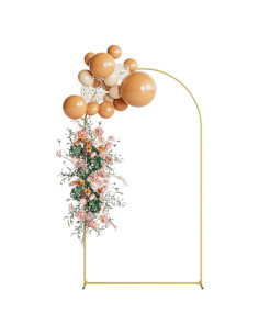 Arco de Boda Aienvey Dorado 2.18M Soporte Metal Decorativo