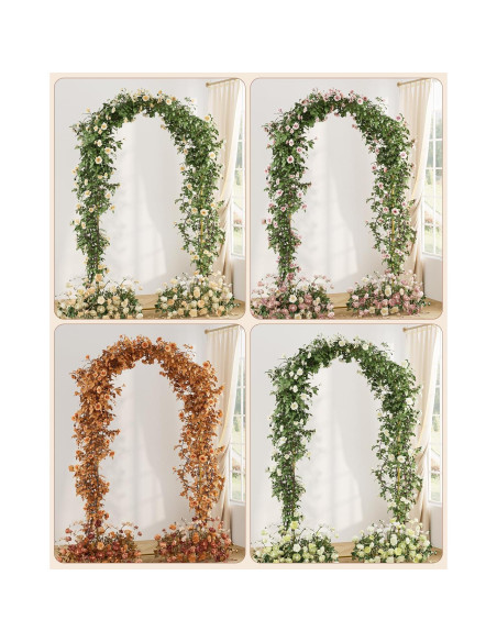 Arco de Boda Aienvey Dorado 2.18M Soporte Metal Decorativo