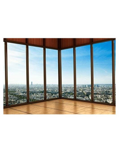 Fondo de Fotografía Vinilo Yeele 3.5x2.5m Ventana Rascacielos
