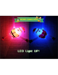 Tuberías Pop LED de Navidad AGRASIV 4 Pcs Juguetes Antiestrés 2
