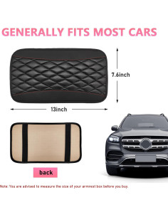 Almohadilla de Consola Central Ohleats Negra 32x18.4cm 2