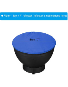 Funda Difusora Suave PATIKIL 18cm Azul - Paquete de 2 2