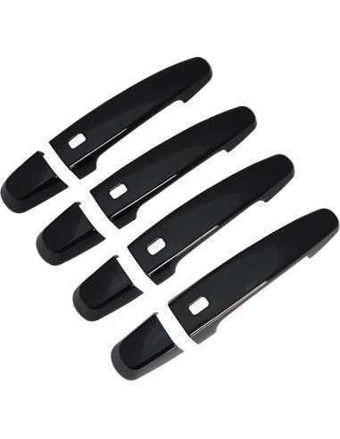 Cubierta de Manija de Puerta AOKIO Negra Brillante para Chevy