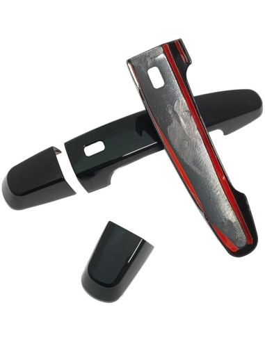 Cubierta de Manija de Puerta AOKIO Negra Brillante para Chevy