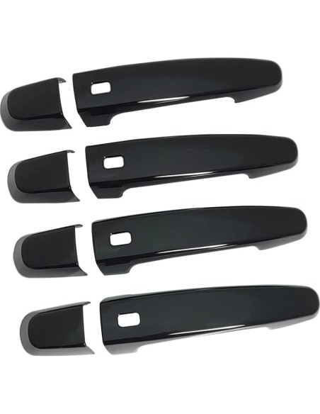 Cubierta de Manija de Puerta AOKIO Negra Brillante para Chevy