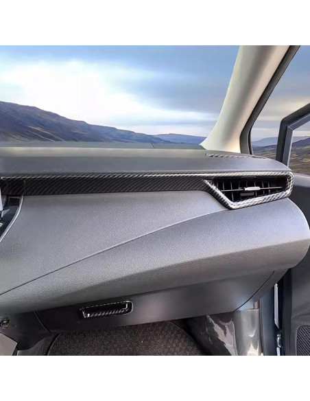 Accesorios Toyota Corolla 2020-2025 ABS Fibra Carbono 3PCS