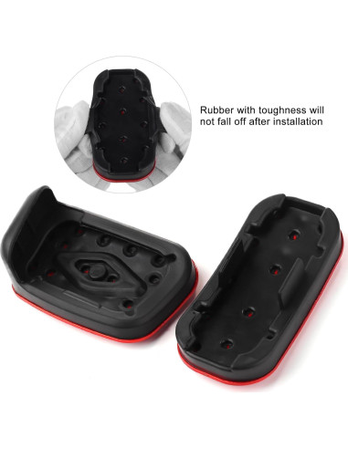 Cubiertas de Pedales Antideslizantes CKE para Toyota Corolla 2019-2025 y Cross 2022-2025 - Rojo
