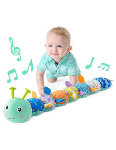 Juguete Musical Oruga LIGHTDESIRE para Bebés 0-12 Meses Azul
