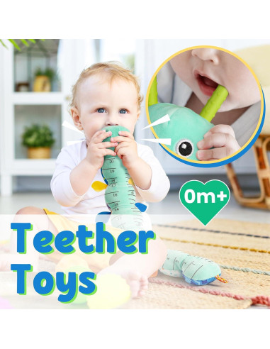 Juguete Musical Oruga LIGHTDESIRE para Bebés 0-12 Meses Azul