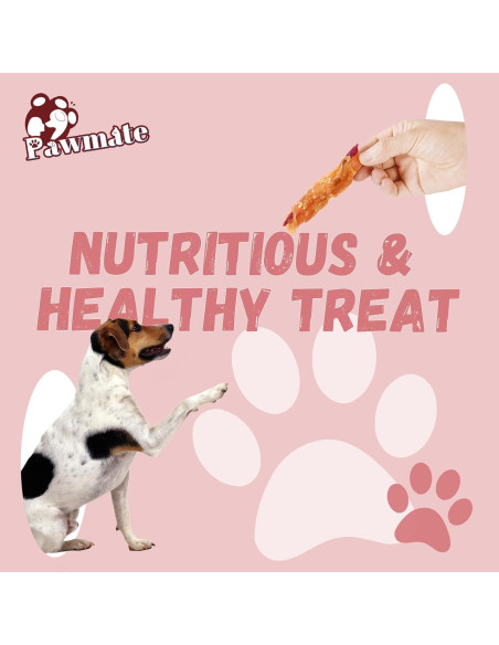 Galletas para Perros Pawmate - Envolturas de Pollo y Batata 12-15 Unidades