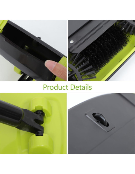 Barredora Manual 3 en 1 Veemoon Verde para Pisos Duros