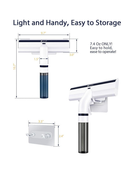 Limpiaparabrisas de Ventana Red Horn WS-02 4 en 1 con Spray
