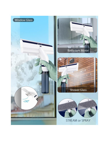 Limpiaparabrisas de Ventana Red Horn WS-02 4 en 1 con Spray