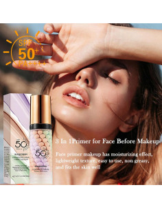 Primer Corrector de Color 3 en 1 Minfei con SPF 50 2
