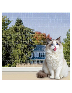 Red de Seguridad para Gatos VINGVO 7.9x3.0m Nylon Anticaídas