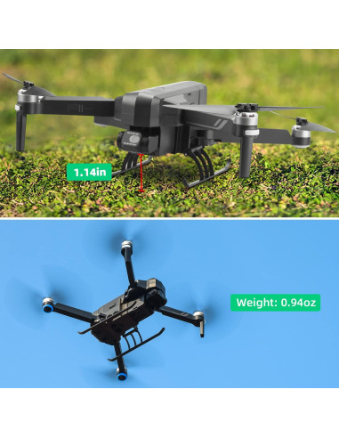 Patas de Aterrizaje HeiyRC para Dron Ruko F11 Pro/GIM2 - Elevadas