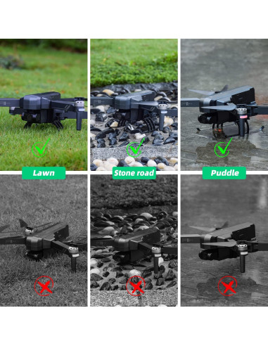 Patas de Aterrizaje HeiyRC para Dron Ruko F11 Pro/GIM2 - Elevadas