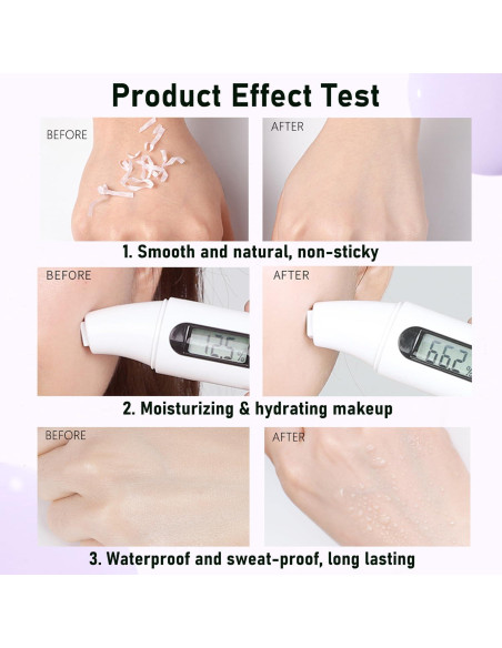 Primer Corrector de Color 3 en 1 Minfei con SPF 50