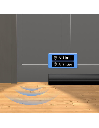 Tope de Corriente de Aire TONINT 91.44 cm Negro Silicona