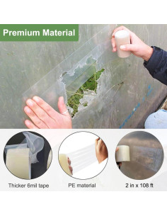 Cinta de Reparación Invernadero Inslat 5.08 cm x 32.92 m 6 mil 2