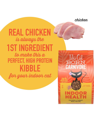 Comida Seca para Gatos Tiki Cat 5.44 kg Pollo y Pavo