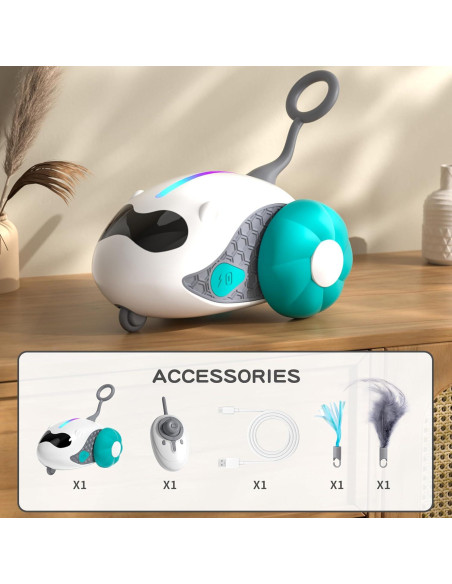 Juguete Interactivo para Gatos Ankege RCCT Azul Recargable