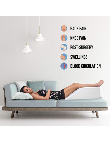 Almohada Elevadora de Piernas Abco Tech con Gel Refrigerante