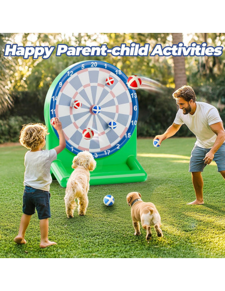 Juego de Agua Inflable iPlay, iLearn Dardos para Piscina Verde