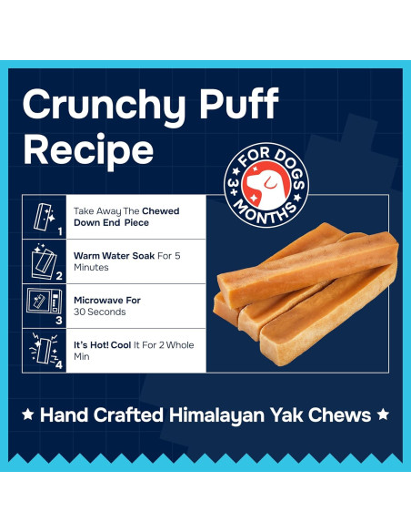 Masticables de Queso de Yak Natural Rexipets - 6 Piezas