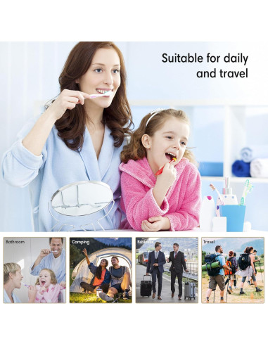 Cubiertas de Cabeza de Cepillo de Dientes Baluca 3 Pcs Gris