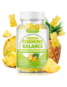 Gominolas de Equilibrio Femenino Softbear 60 Unidades Piña