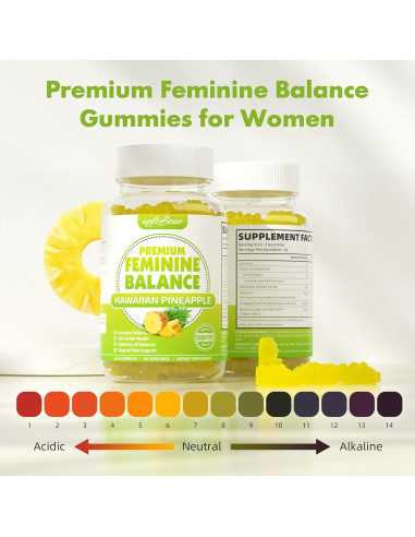 Gominolas de Equilibrio Femenino Softbear 60 Unidades Piña