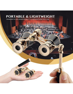 Binoculares de Ópera Yourelexit 3X25 Compactos Plegables 2