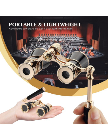 Binoculares de Ópera Yourelexit 3X25 Compactos Plegables