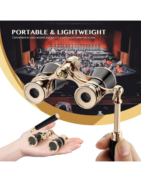 Binoculares de Ópera Yourelexit 3X25 Compactos Plegables