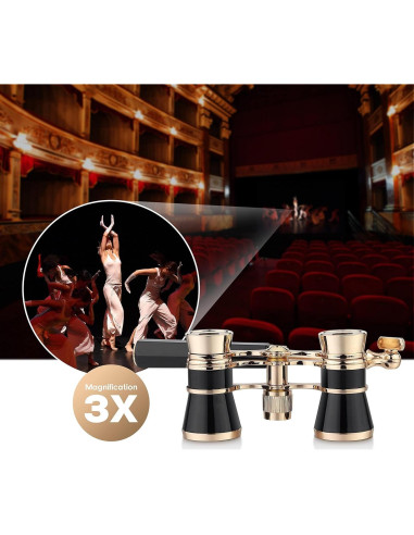 Binoculares de Ópera Yourelexit 3X25 Compactos Plegables