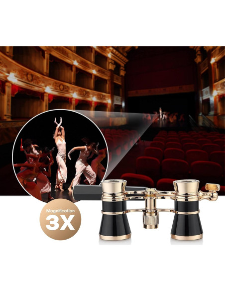 Binoculares de Ópera Yourelexit 3X25 Compactos Plegables